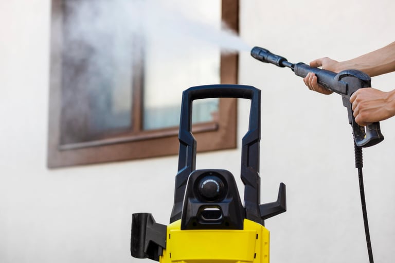 House exterior soft wash